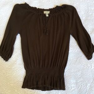 Ann Taylor Loft cinched waist top